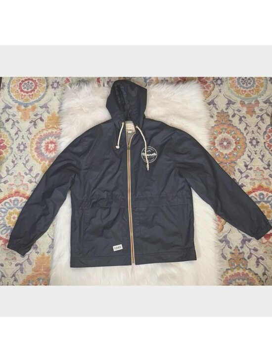 Weatherproof Other - Weatherproof Mens Windbreaker Jacket XL Navy Blue Pockets Lightweight Solid